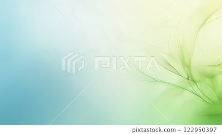 abstract background with blue and green flowing liquid waves, design element 122950397