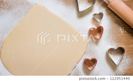 Celebrate Love with Heart-Shaped Butter Cookies Using Baking Flo 122951440