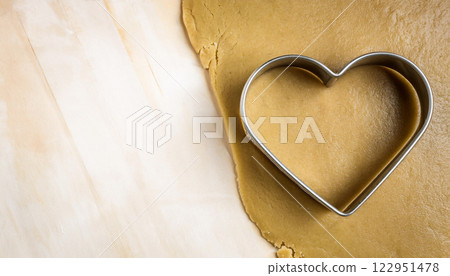 the Perfect Heart Shaped Butter Cookie Cutter for Valentine Day 122951478