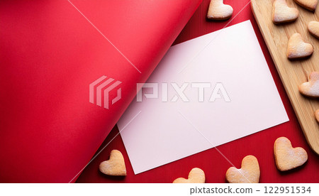 Create Delightful Homemade Heart-Shaped Butter Cookies for Valen 122951534