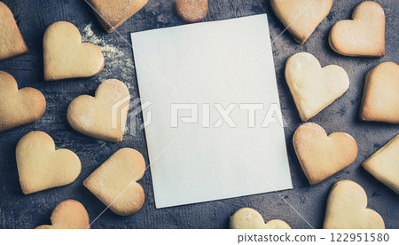 the of Homemade Heart-Shaped Butter Cookies Perfect for Valentin 122951580
