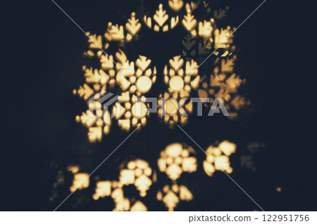 Christmas Tree with Book and Nativity Scene Festive Holiday Decorations and Cozy Seasonal Atmosphere. High quality photo 122951756