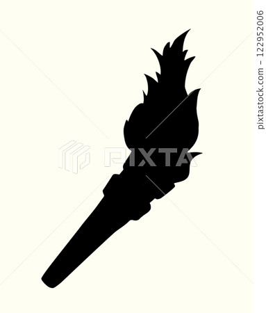 Vector drawing. Big old torch 122952006