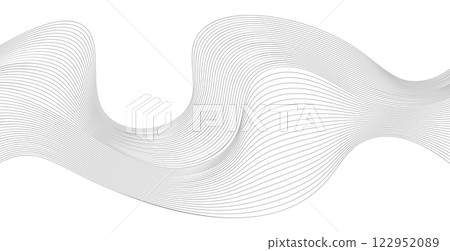 Black and white wavy line pattern. Vector illustration Black and white wavy line pattern. Vector illustration 122952089