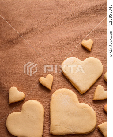 the of Homemade Heart Shaped Baked Butter Cookies Perfect for Va 122952349