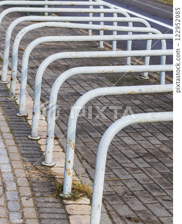 Shot of the parking for bikes 122952985