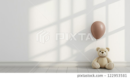 泰迪熊和氣球 泰迪熊和氣球 122953581