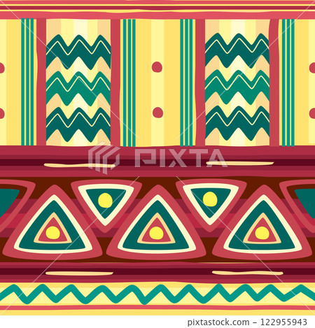 Seamless pattern tribal texture, ethnic background Seamless pattern tribal texture, ethnic background 122955943