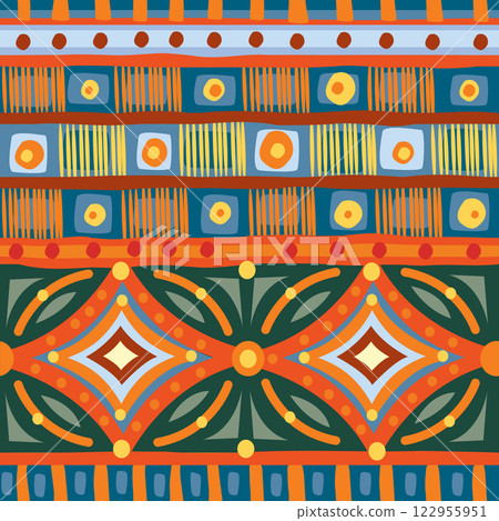 Seamless pattern tribal texture, ethnic background Seamless pattern tribal texture, ethnic background 122955951