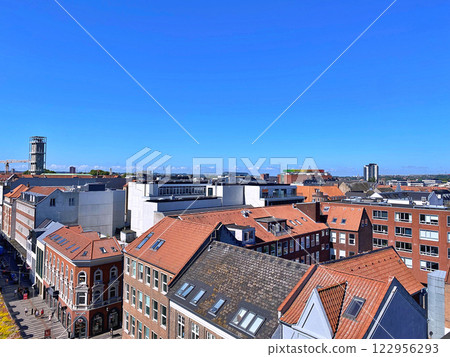 View of the city of Aarhus in Denmark from a rooftop(Salling) View of the city of Aarhus in Denmark from a rooftop(Salling) 122956293