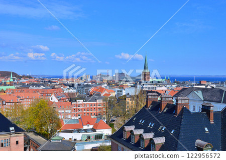 Panoramic view of Aarhus from ARoS art museum, Denmark Panoramic view of Aarhus from ARoS art museum, Denmark 122956572