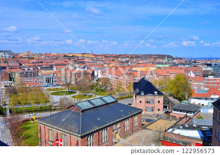 Panoramic view of Aarhus from ARoS art museum, Denmark Panoramic view of Aarhus from ARoS art museum, Denmark 122956573