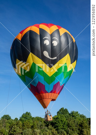 colorful hot air balloons in the sky 122956892