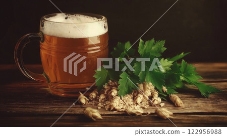 Barley,malt and beer. Brewing. Barley,malt and beer. Brewing. 122956988