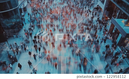 Elevated Security Camera Utilizing Ai Facial Recognition Technology For Crowd Surveillance In Urban City Streets For Big Data Analysis. Elevated Security Camera Utilizing Ai Facial Recognition Technology For Crowd Surveillance In Urban City Streets For Big Data Analysis. 122958112