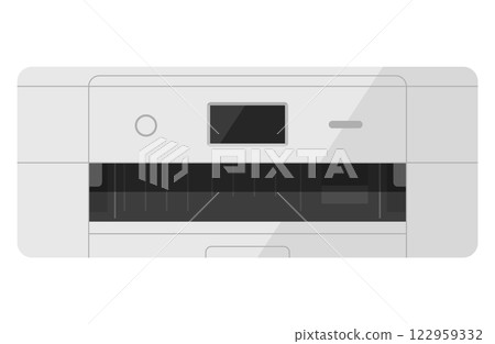 印表機向量插圖簡單 122959332