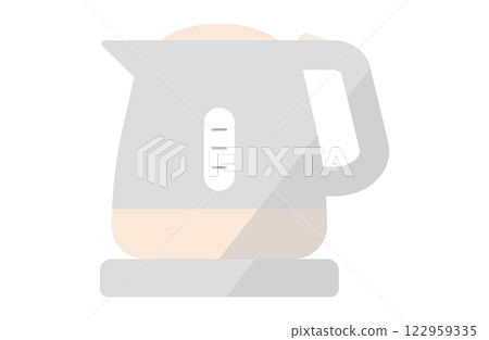 電水壺向量插圖簡單鍋 122959335
