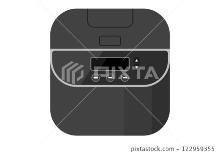 Rice cooker vector illustration black 122959355