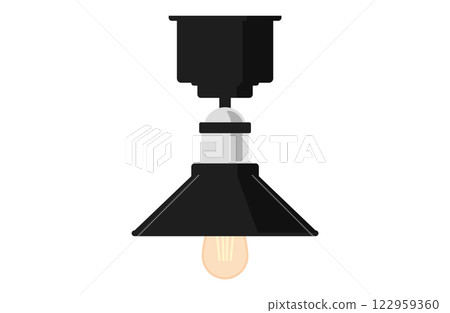 燈光和照明向量插圖黑色 122959360