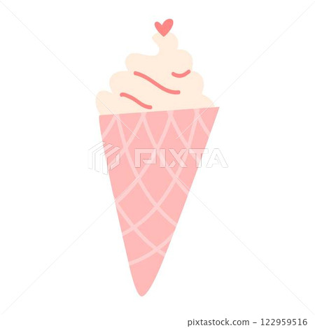 ice cream valentine's day design elements ice cream valentine's day design elements 122959516