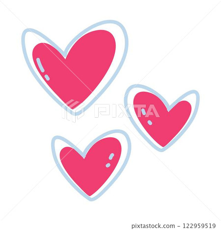 love valentine's day design elements 122959519