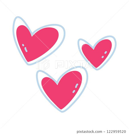 Retro Valentine's day element Heart Retro Valentine's day element Heart 122959520