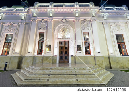 Azerbaijan State Puppet Theatre Shines at Night in Baku, Highlighting Its Architecture and Cultural Importance Azerbaijan State Puppet Theatre Shines at Night in Baku, Highlighting Its Architecture and Cultural Importance 122959668