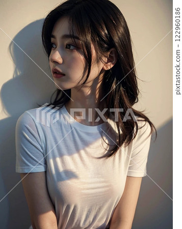 Beautiful woman beauty portrait 122960186