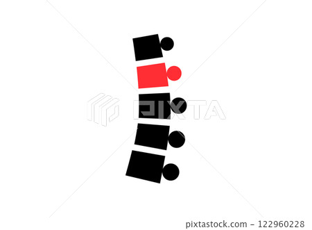 Spine disease pain 122960228