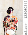 A woman in a kimono 122960242
