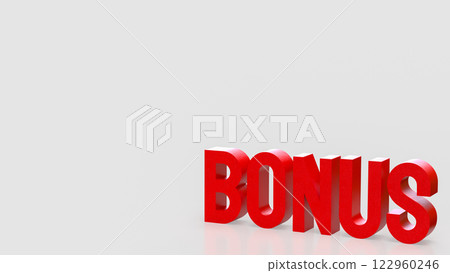 Bonus for Reword for Job or Business concept 3d Rendering. Bonus for Reword for Job or Business concept 3d Rendering. 122960246