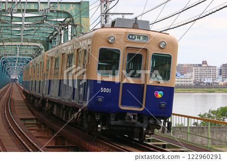 Vehicles running on the Hanshin Main Line 122960291