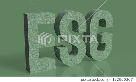 The ESG on green Background for eco concept 3d Rendering. The ESG on green Background for eco concept 3d Rendering. 122960307