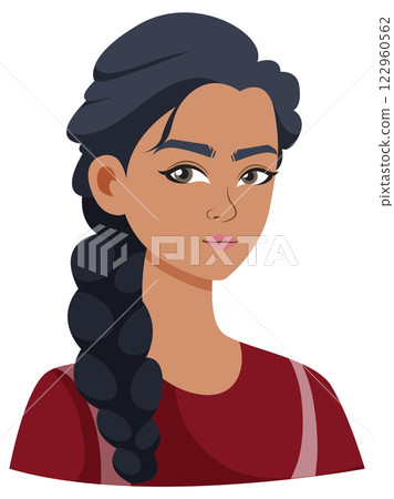 Confident Woman with Braided Hair 122960562