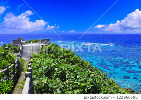 宮古島的宮古島。 Imgar海洋花園的觀景台 宮古島的宮古島。 Imgar海洋花園的觀景台 122960596