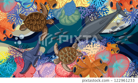 Underwater Biodiversity: A Vibrant Ecosystem Underwater Biodiversity: A Vibrant Ecosystem 122961233