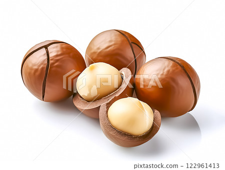Macadamia nuts image material 122961413