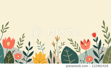 Floral Pattern Background 122962426