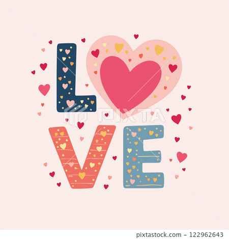 Colorful Love Design Colorful Love Design 122962643