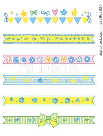 Decorative Ribbons and Banners 122962926
