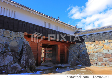 長野縣松本市國寶松本城太閣門風景 長野縣松本市國寶松本城太閣門風景 122963062