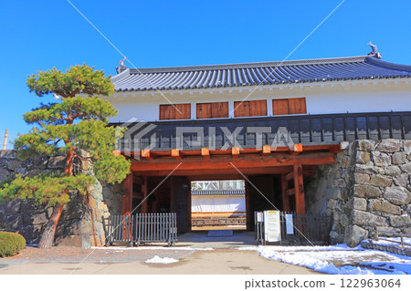 長野縣松本市國寶松本城太閣門風景 長野縣松本市國寶松本城太閣門風景 122963064