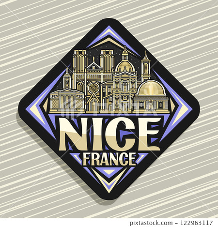 Vector logo for Nice Vector logo for Nice 122963117