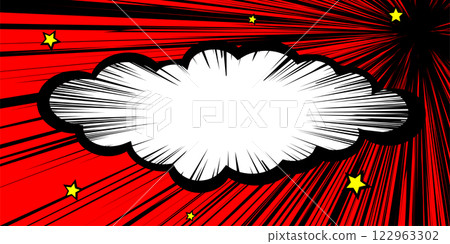 Speech bubble frame silhouette message background 122963302