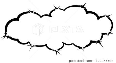 Speech bubble frame silhouette message icon Speech bubble frame silhouette message icon 122963308