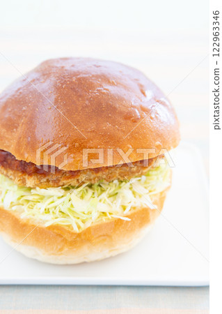 Delicious Menchikatsu Burger Delicious Menchikatsu Burger 122963346