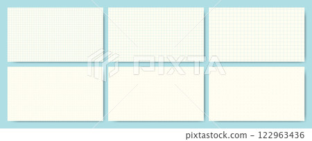 簡單的網格和點方格紙 16:9 背景套裝,藍色 x 奶油色 簡單的網格和點方格紙 16:9 背景套裝,藍色 x 奶油色 122963436