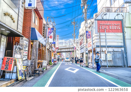 品川區東中延、中延站、荏原中延站的城市景觀 122963658