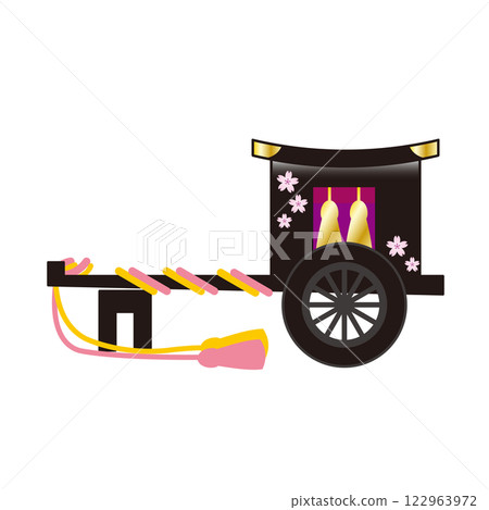 Hina dolls decorations: Imperial carriage 122963972
