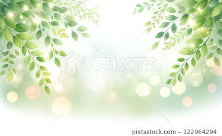 Refreshing fresh green background material 122964294